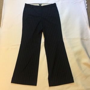 J. Crew Navy blue pin striped dress pants